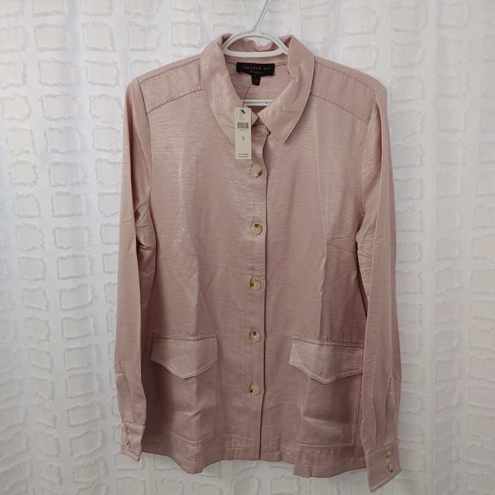🆕 Anthropologie Current Air shimmer jacket  M